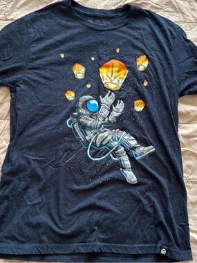 Into The Am Navy Blue Graphic Shirt